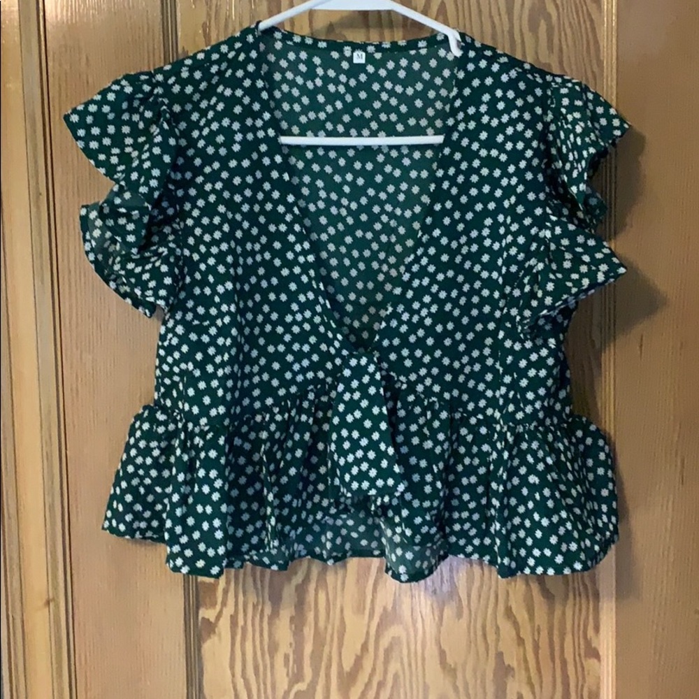 Green blouse